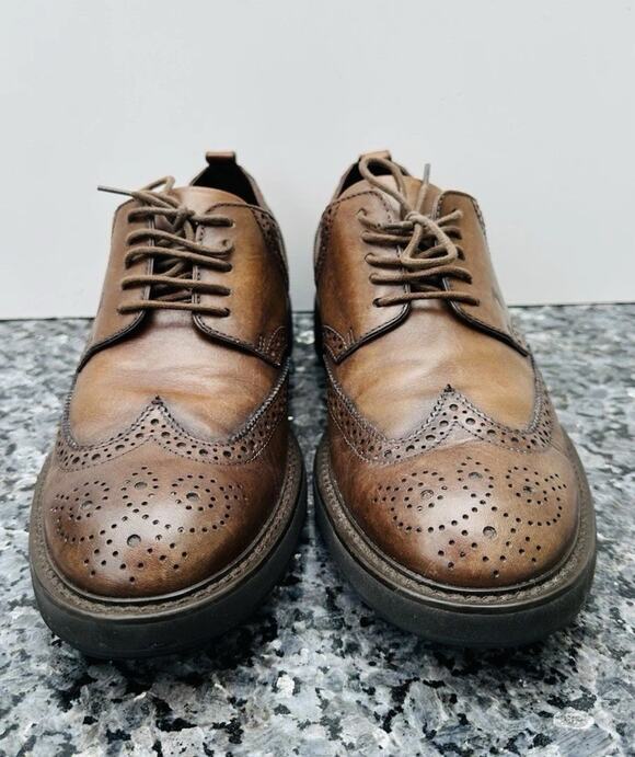 TODS BROWN WING TIP SHOES SIZE 7 UK / 8 USA MADE IN ITALY main image 10